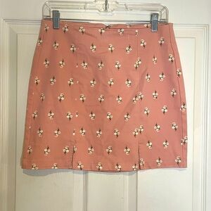 NWOT AEROPOSTALE PINK FLORAL MINI SKIRT